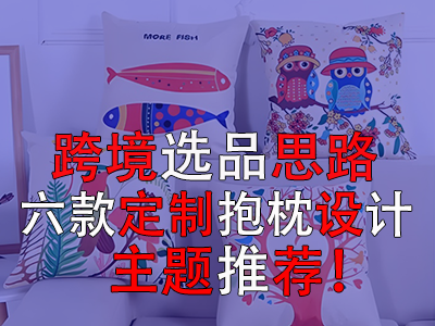 跨境選品思路，六款定制抱枕設(shè)計主題推薦！