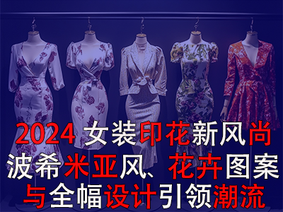2024女裝印花新風(fēng)尚：波希米亞風(fēng)、花卉圖案與全幅設(shè)計引領(lǐng)潮流