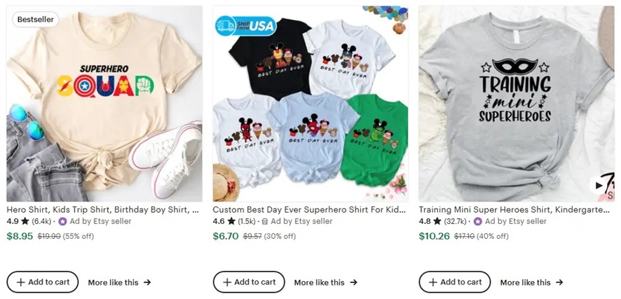 家庭旅行定制T恤創(chuàng)意之超級(jí)英雄