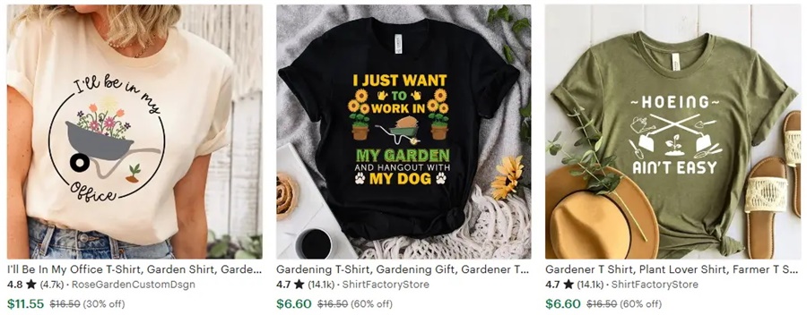 2025定制T恤設(shè)計方向之園藝